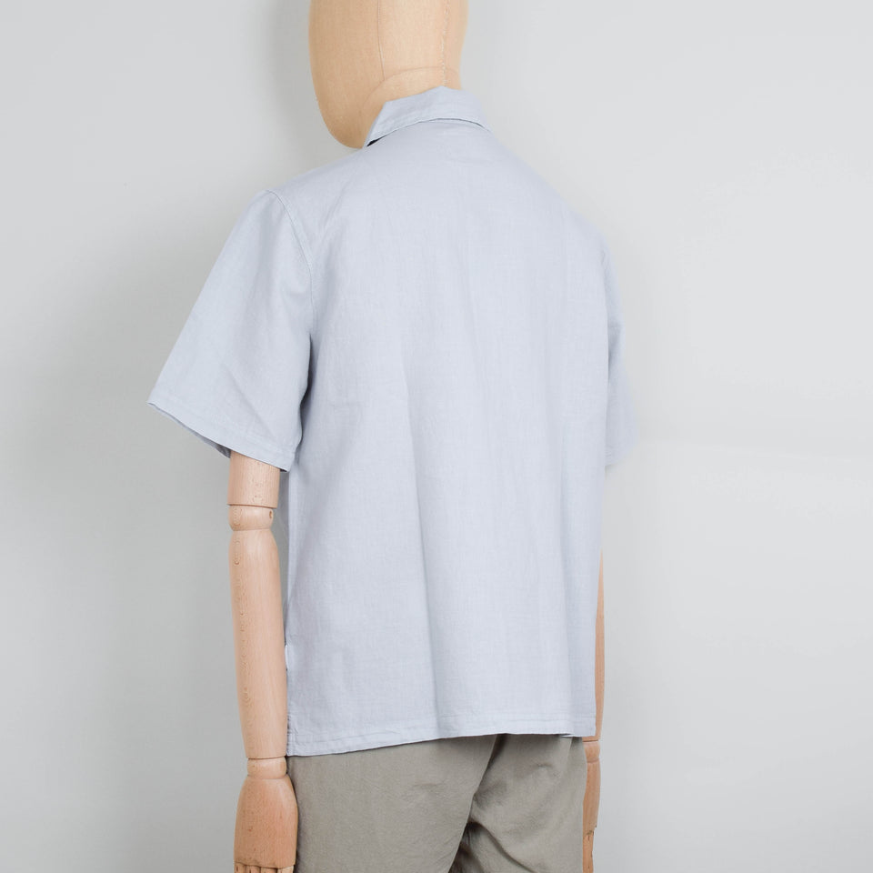 Folk Gabe Shirt - Mineral Blue