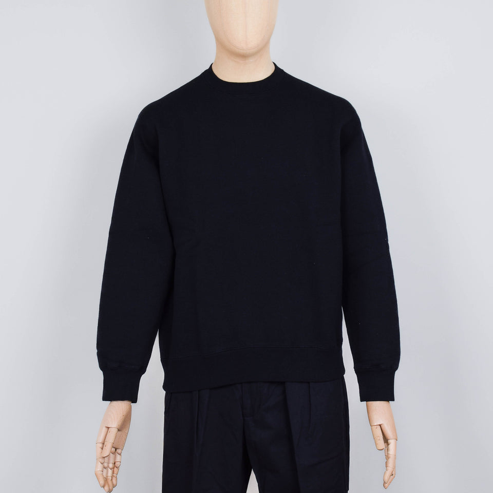 Beams Plus Sweat Crew Raised Back - Black