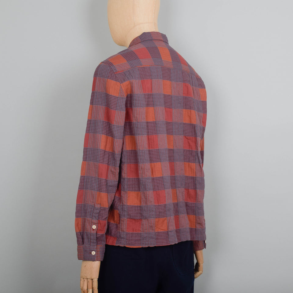 Folk Patch Shirt - Rust Multicheck