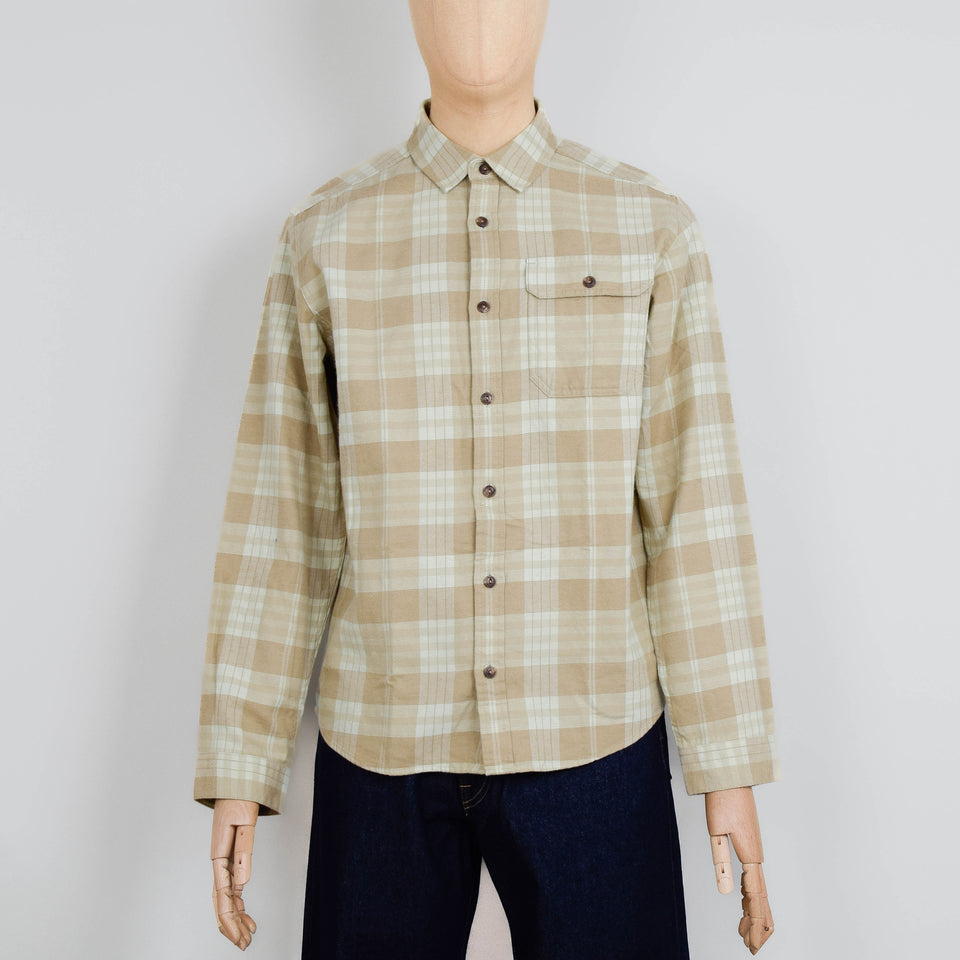 Patagonia M's L/S LW Fjord Flannel Shirt - Builder: Weathered Stone