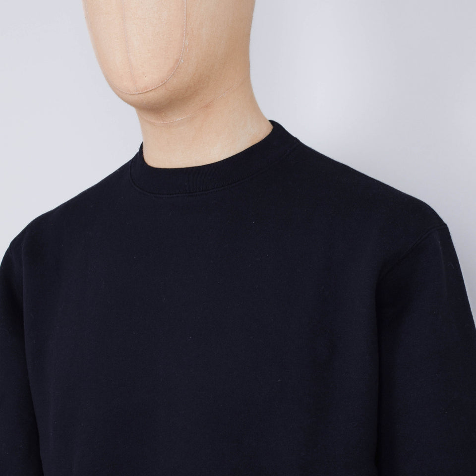 Beams Plus Sweat Crew Raised Back - Black