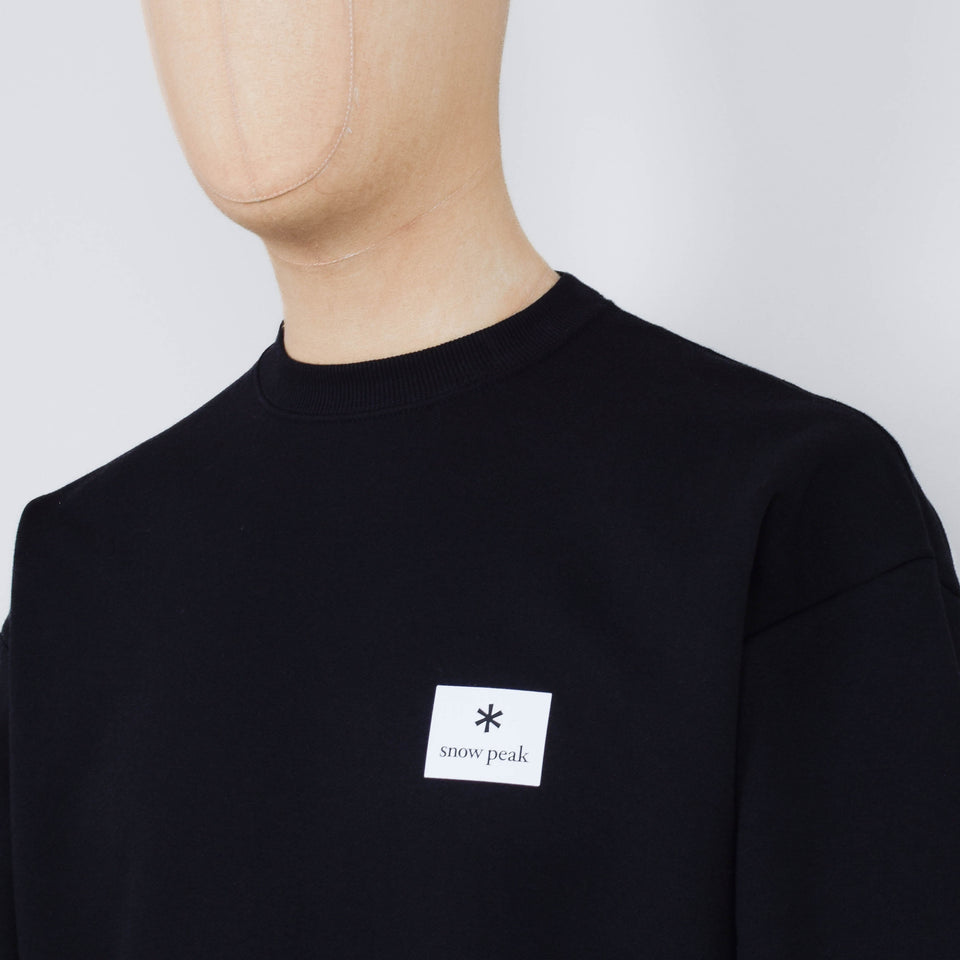 Snow Peak Standard Square Logo Pullover - Black