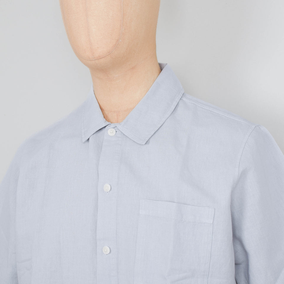 Folk Gabe Shirt - Mineral Blue