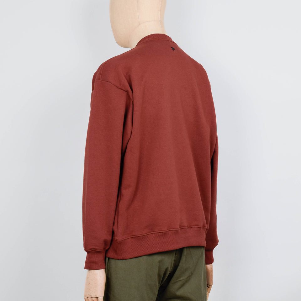 Snow Peak Standard Square Logo Pullover - Light Brown