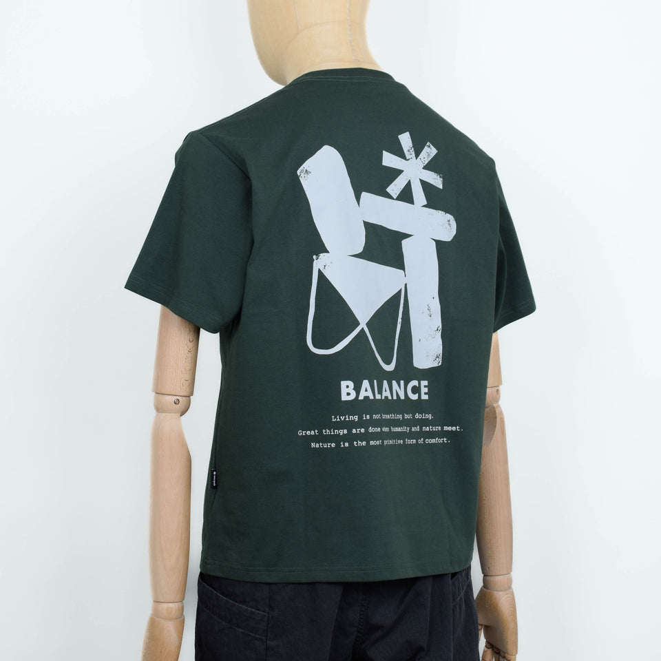 Snow Peak Elemental Balance T-Shirt - Dark Green