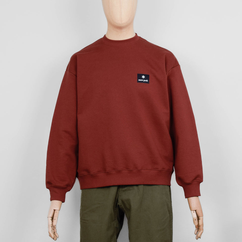Snow Peak Standard Square Logo Pullover - Light Brown