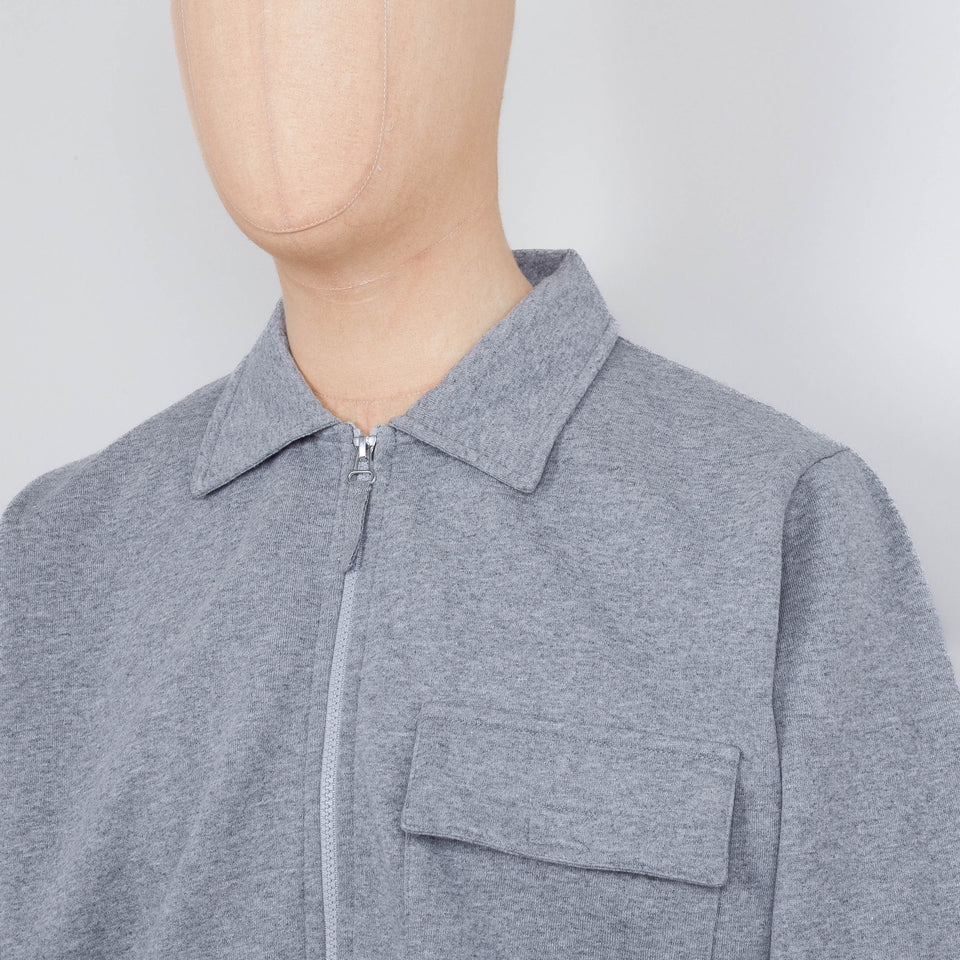 Universal Works Tyler Jacket Jersey - Grey Marl