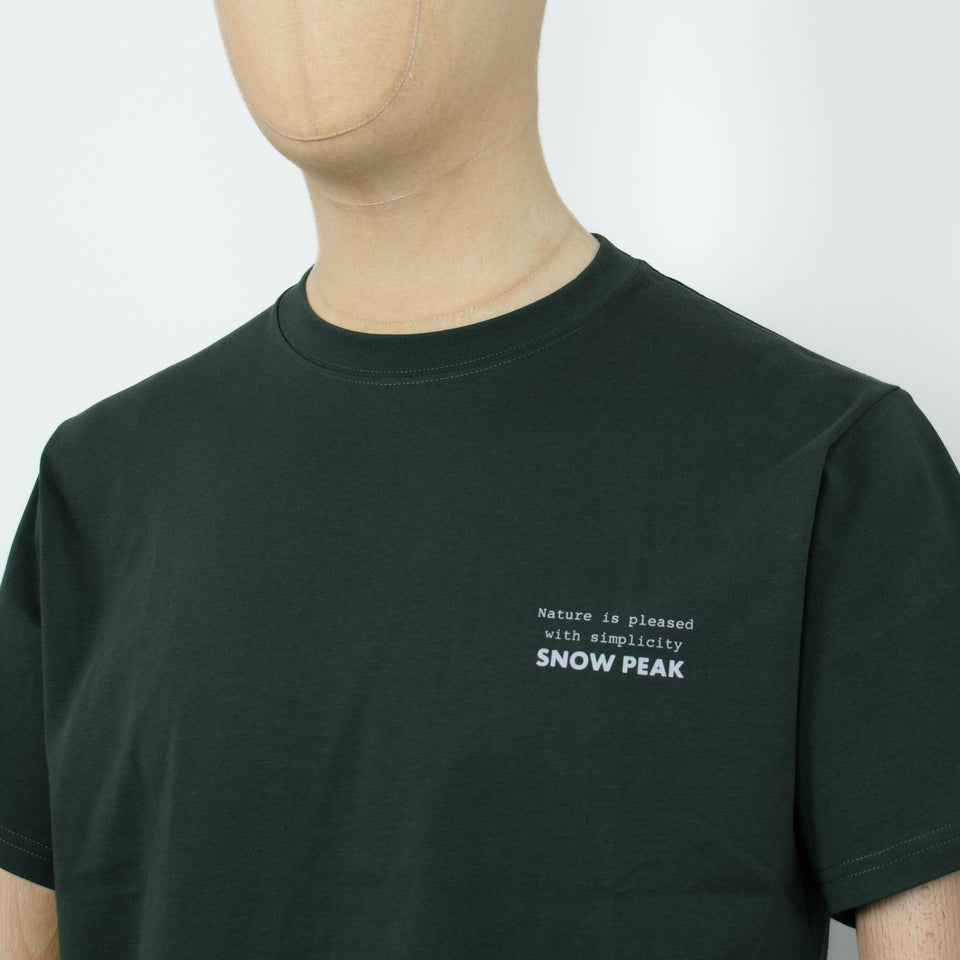 Snow Peak Elemental Balance T-Shirt - Dark Green