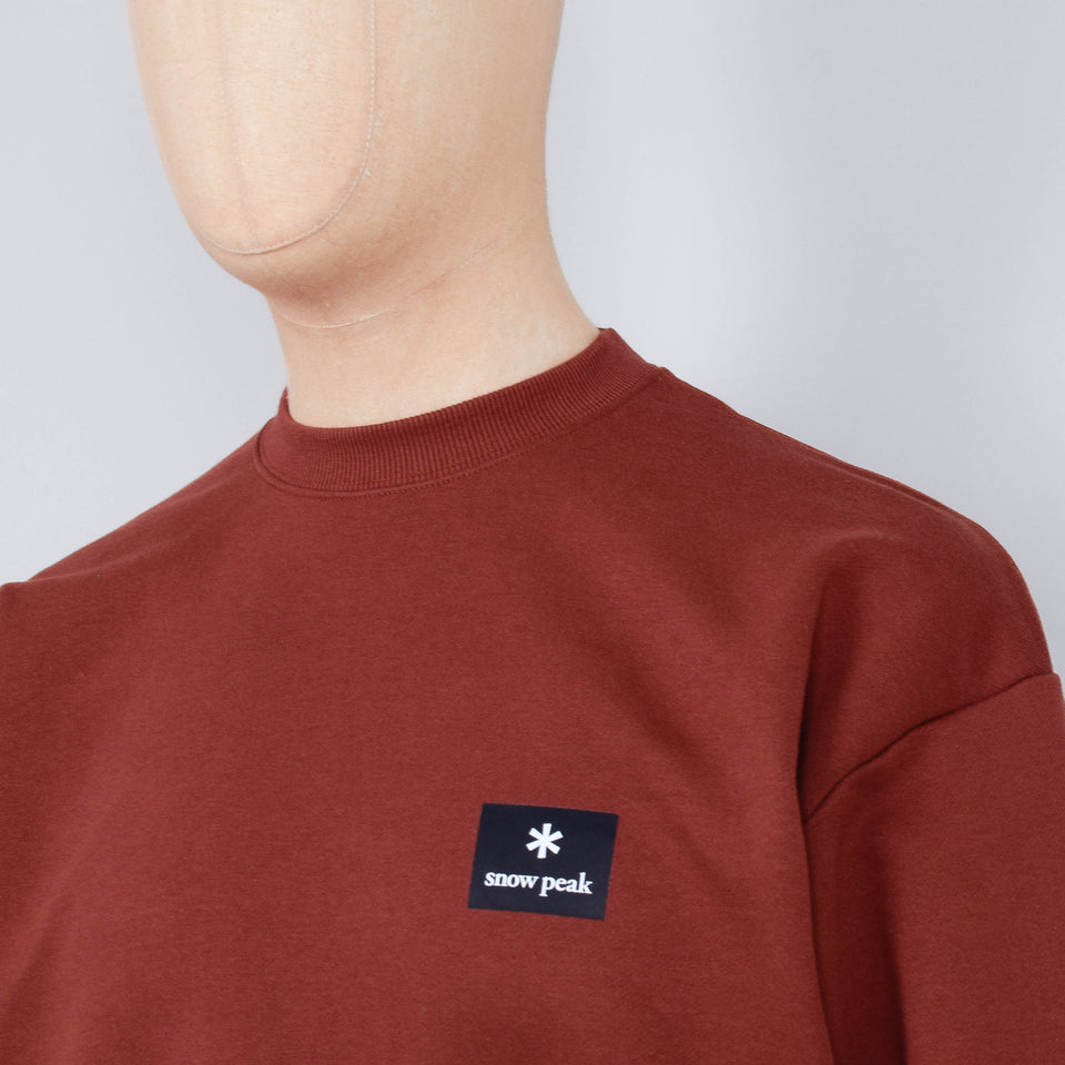 Snow Peak Standard Square Logo Pullover - Light Brown