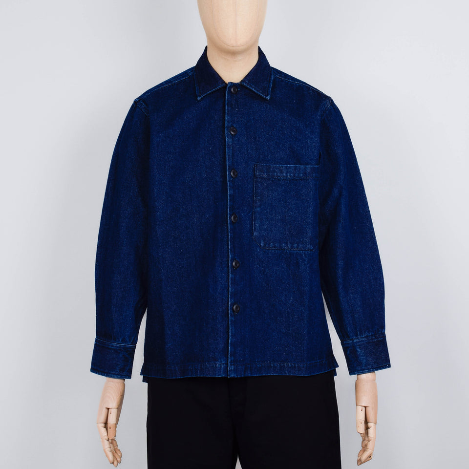 Universal Works Fatigue Shirt Work Denim - Indigo