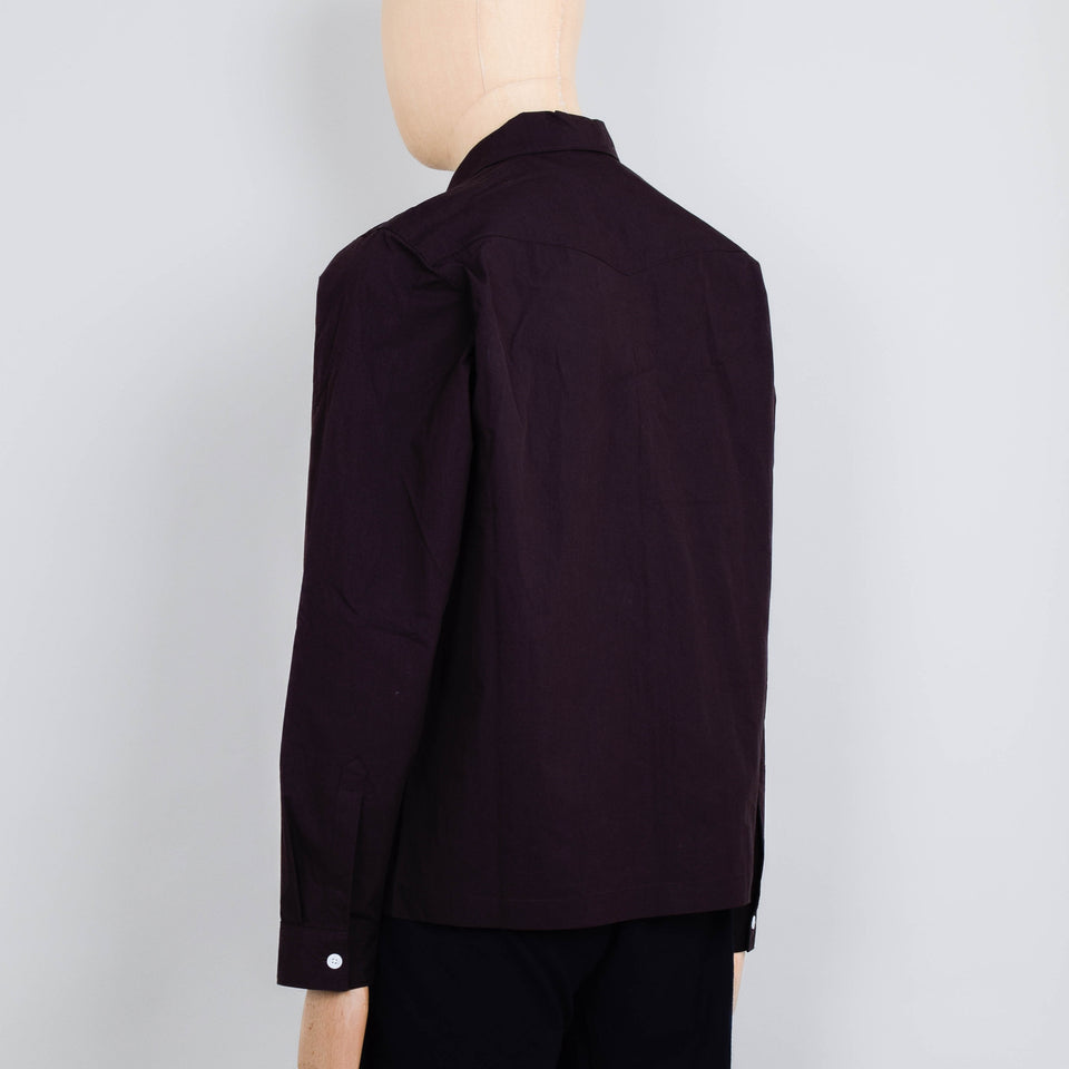 NN. 07 Virgil Zip Shirt - Deep Truffle