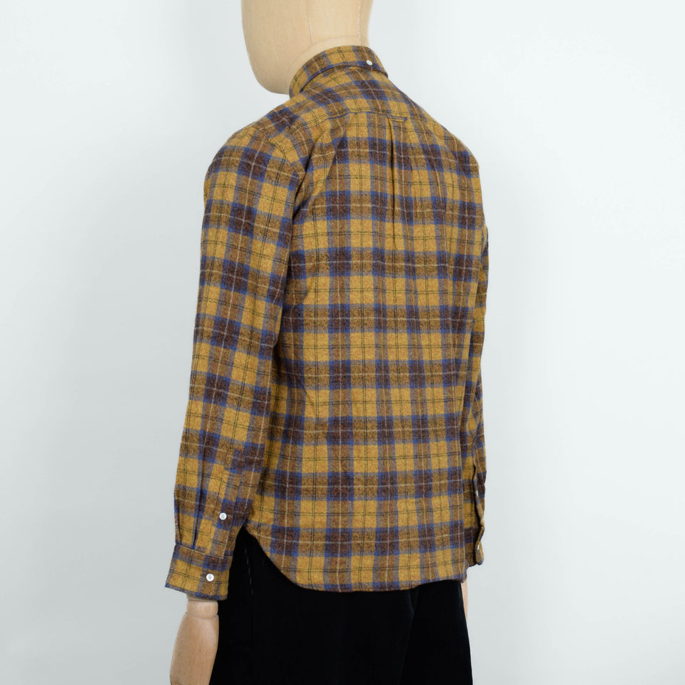 Beams Plus Open B.D. Herringbone Plaid - Mustard