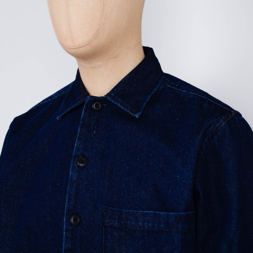 Universal Works Fatigue Shirt Work Denim - Indigo