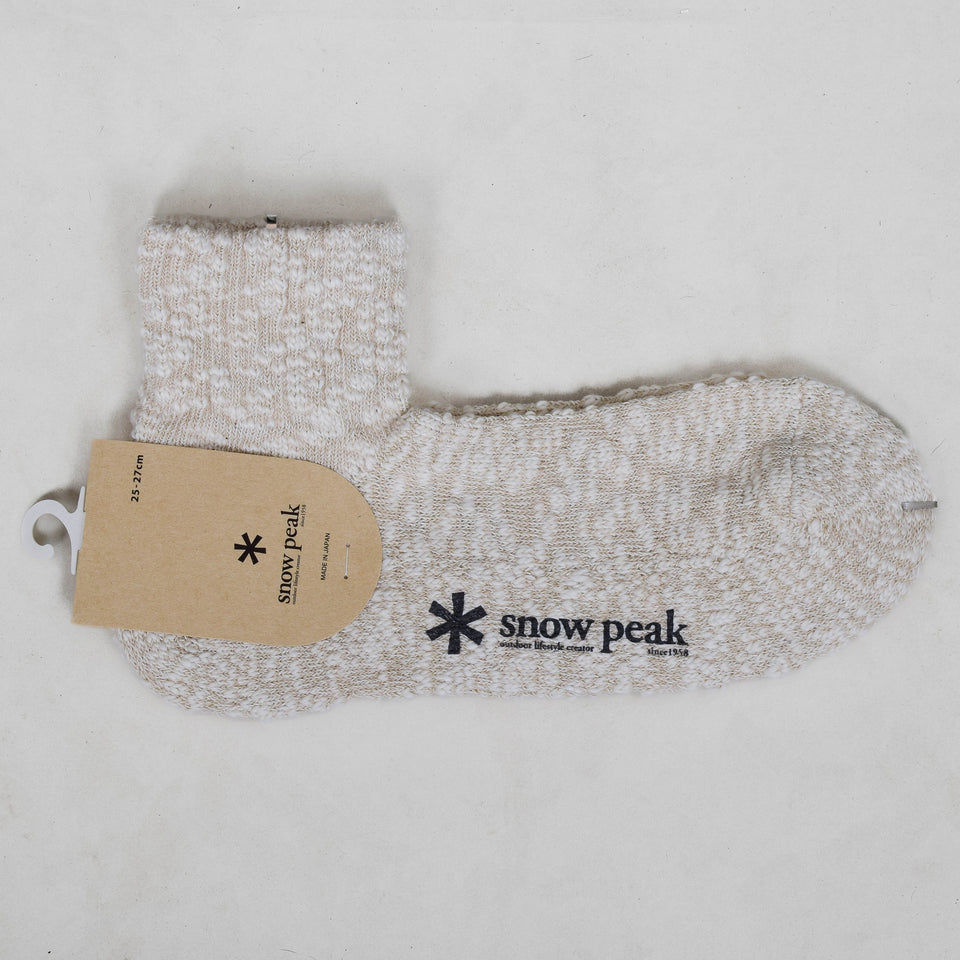 Snow Peak Garagara Socks - Ivory