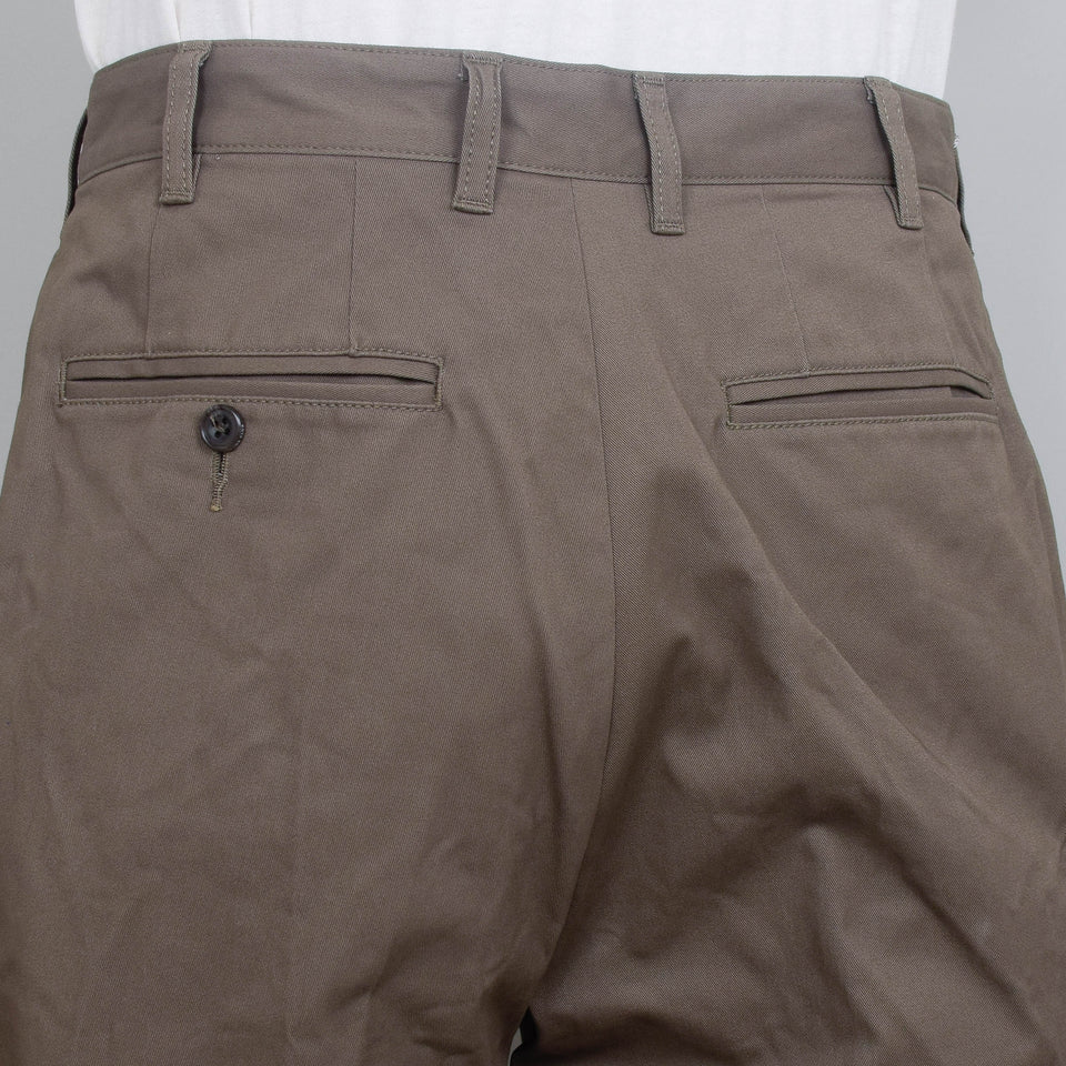 Beams Plus 2 Pleats Twill - Olive