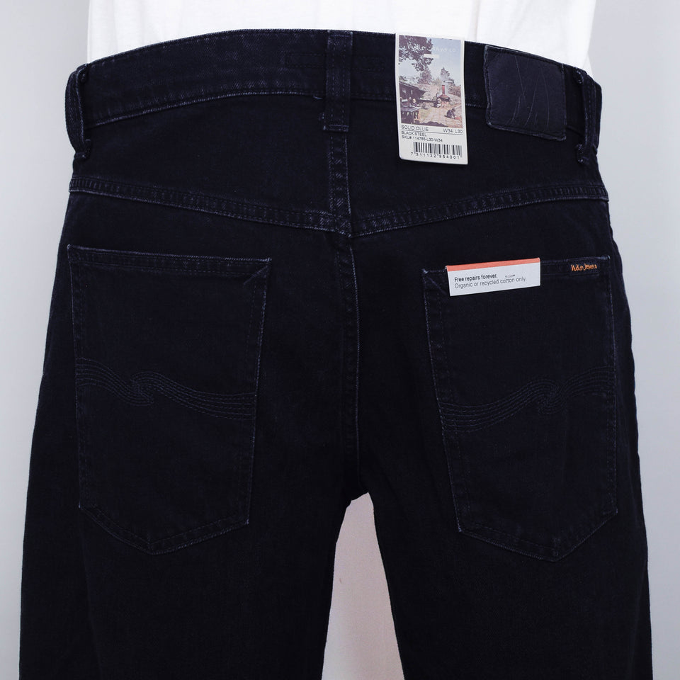 Nudie Jeans Solid Ollie - Black Steel