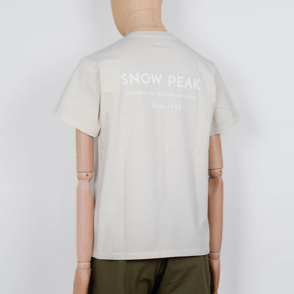 Snow Peak Garment Dyed T-Shirt - Ivory