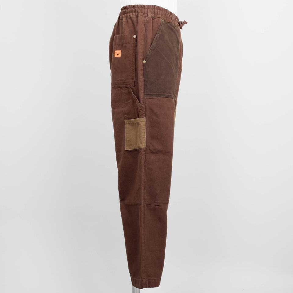 Service Works Patchwork Utility Chef Pants - Brown