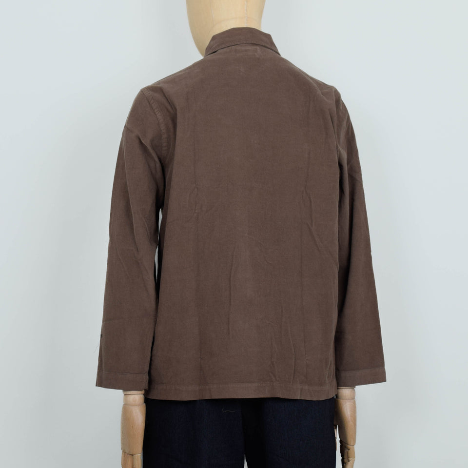 Universal Works Bakers Overshirt Fine Cord - Brown