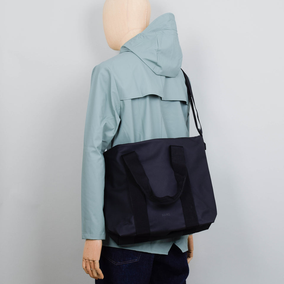 Black Waterproof large tote bag | Rains | MATCHES UK
