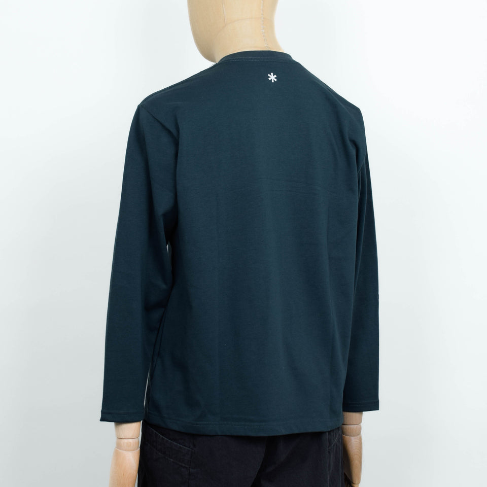 Snow Peak Standard Logo L/S T-Shirt - Dark Green