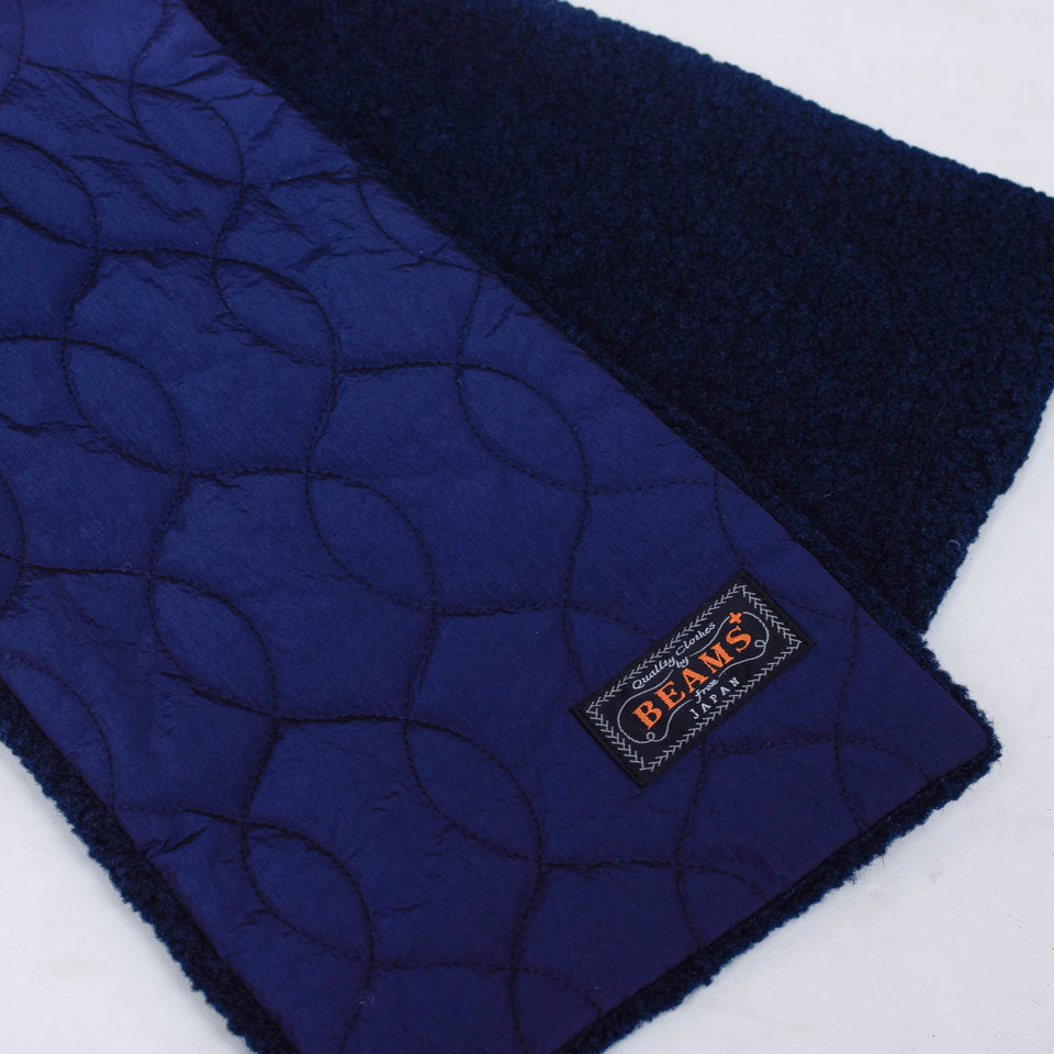 Beams Plus Muffler Boa Quilt - Navy