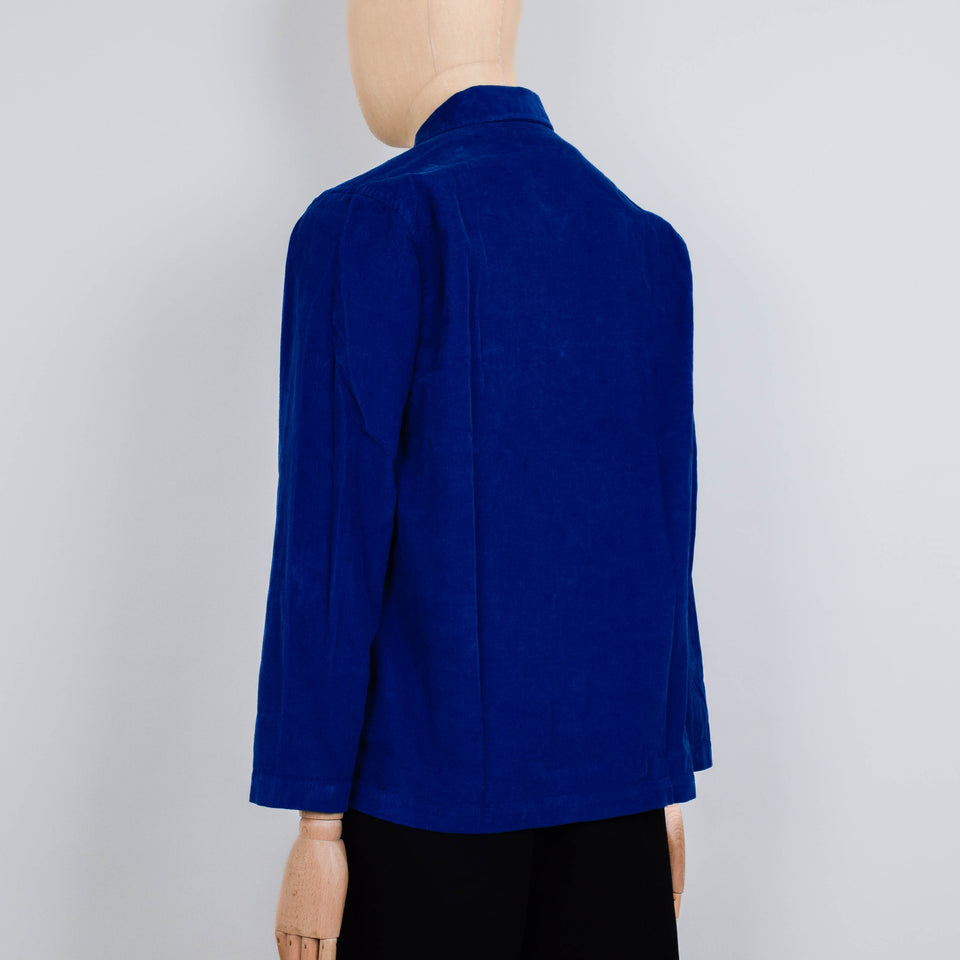 Universal Works Bakers Overshirt Fine Cord - Work Blue