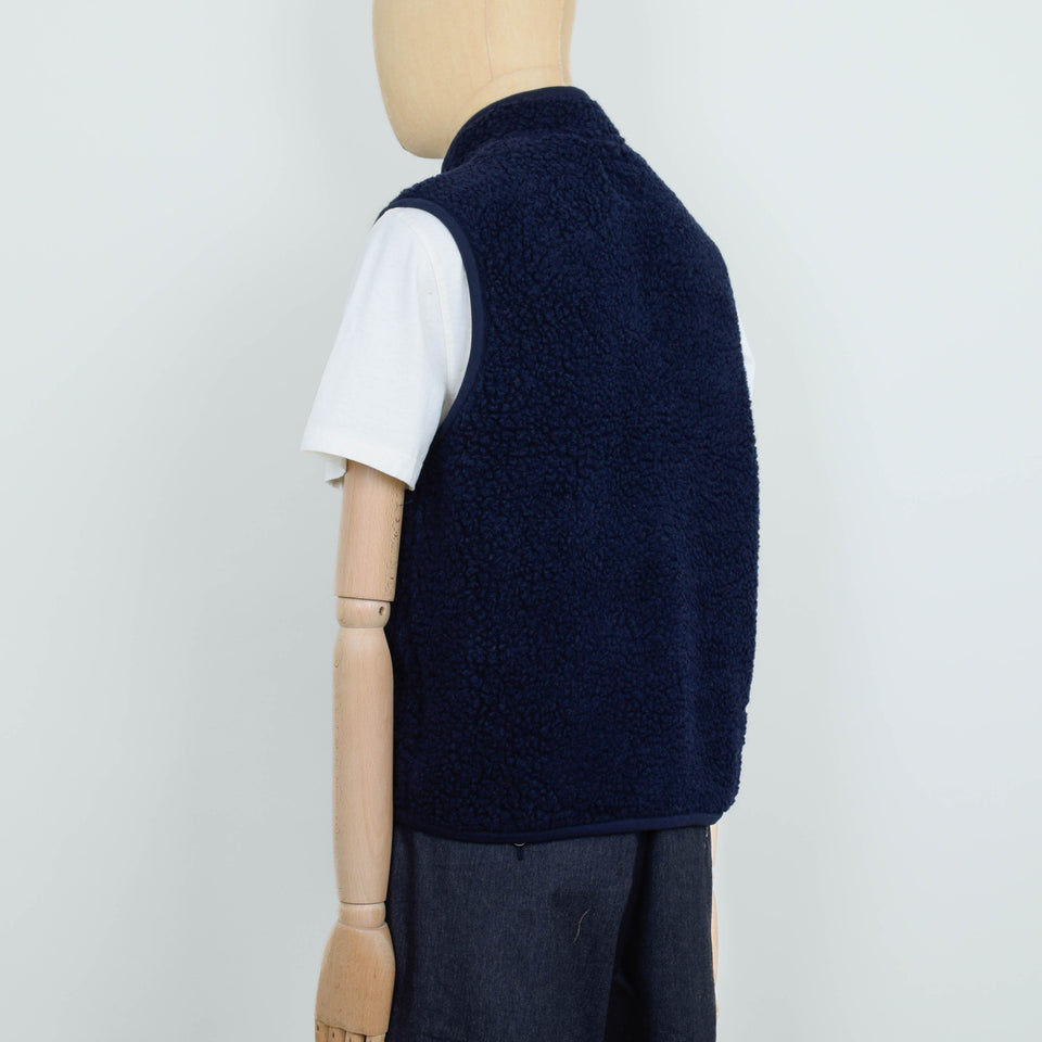 Universal Works Artic Fleece Hep Mountain Gilet - Navy