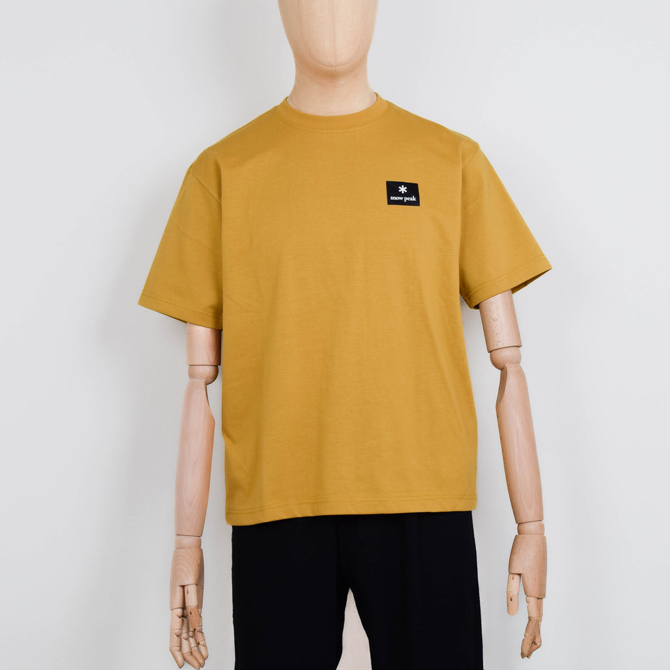 Snow Peak NSD Square Logo T-Shirt - Yellow