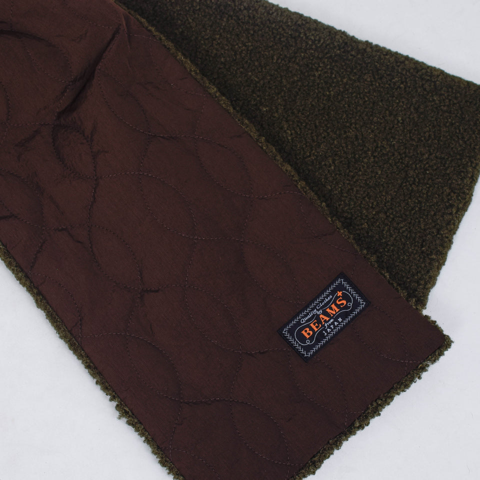 Beams Plus Muffler Boa Quilt - Olive