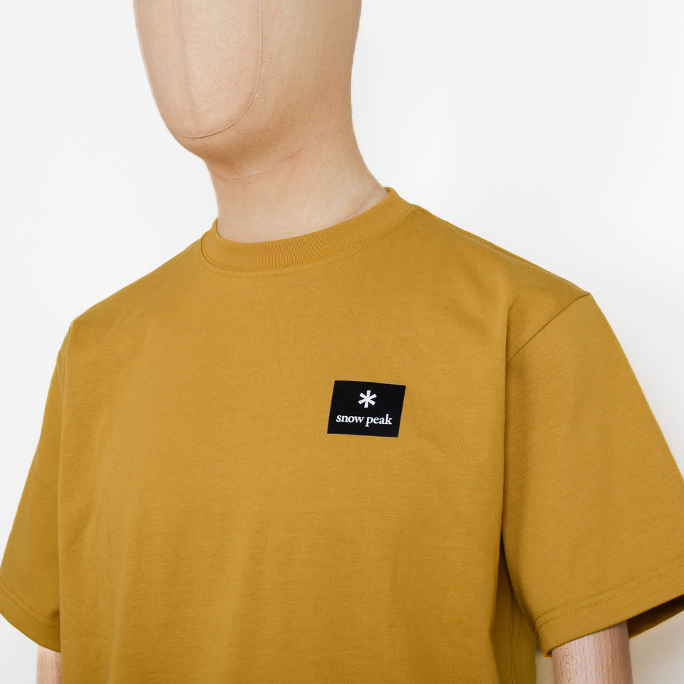 Snow Peak NSD Square Logo T-Shirt - Yellow