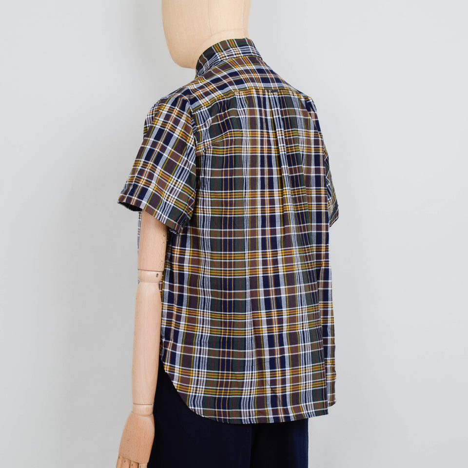 Beams Plus B.D. Classic Fit Madras Shirt - Brown