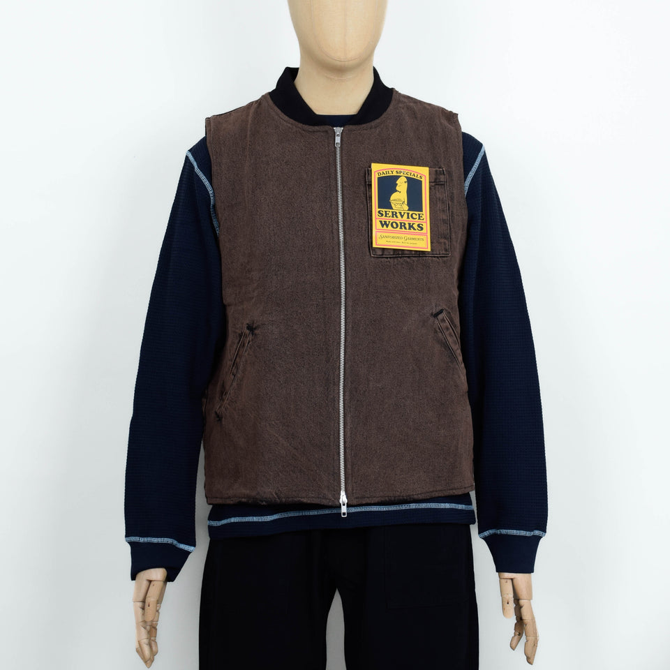 Service Works OD Work Vest Jacket - Umber