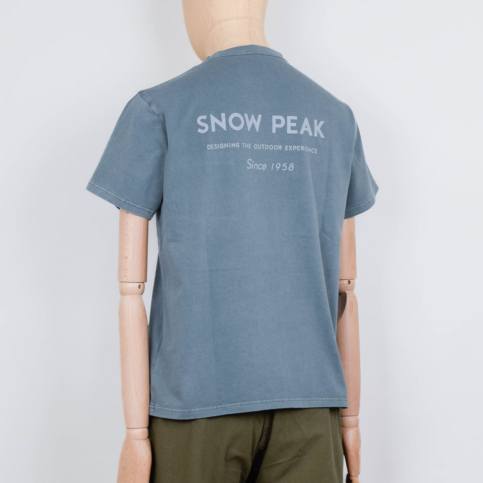 Snow Peak Garment Dyed T-Shirt - Dark Green