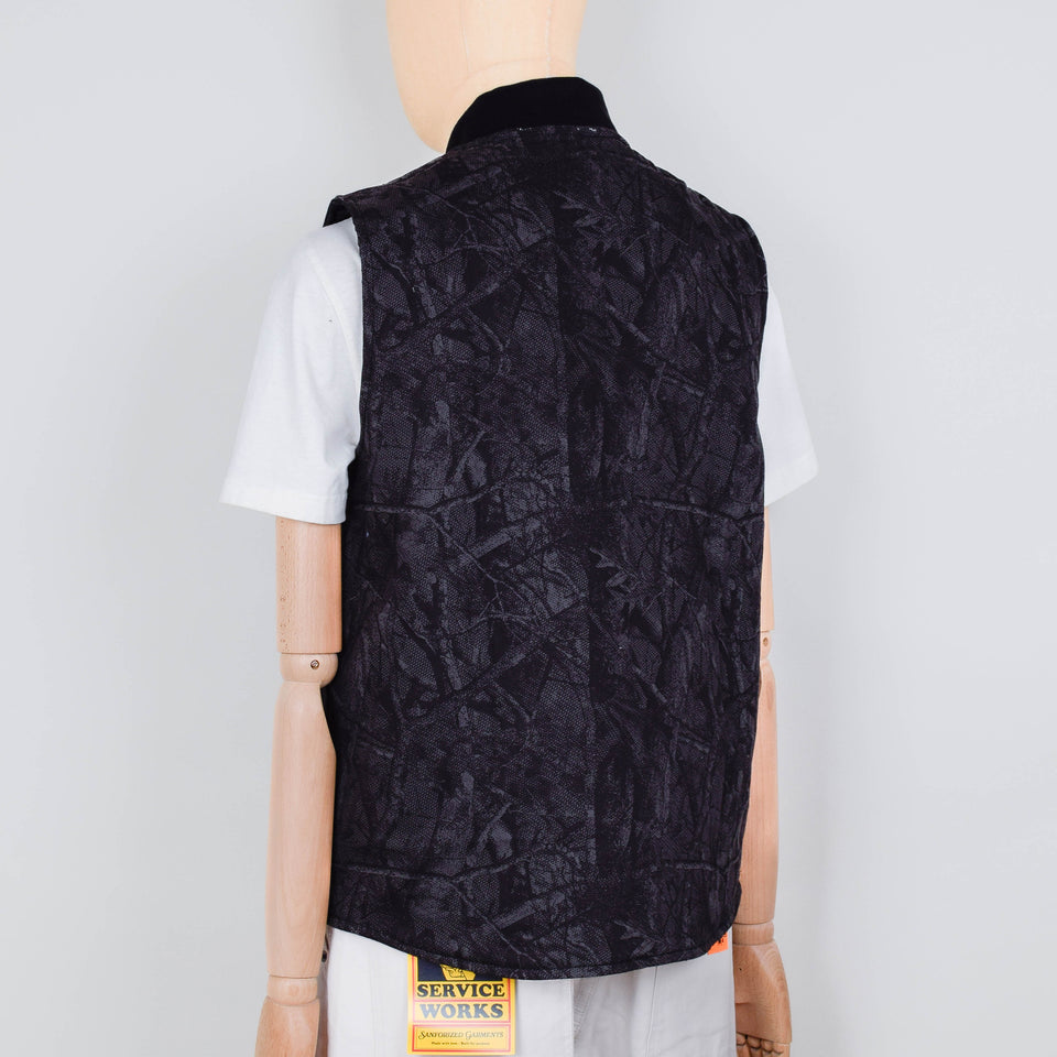 Service Works Padded Work Vest Xerox Camo - Mono