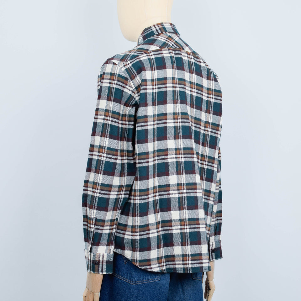 Filson The Rangeland Flannel Shirt - Green/Bronze Plaid
