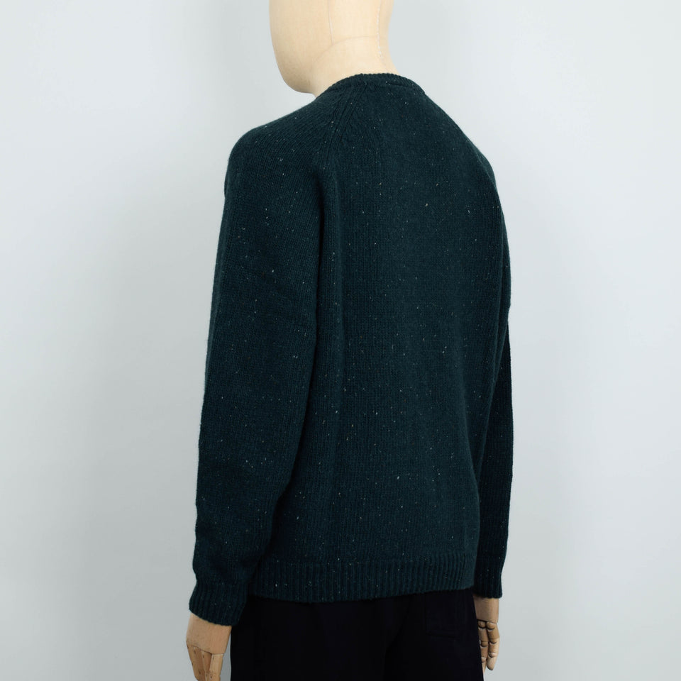 Carhartt WIP Anglistic Sweater  - Speckled Dark Scarab