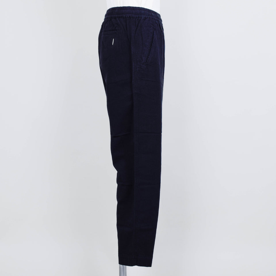 Folk Drawcord Assembly Pant - Black Cotton/Linen