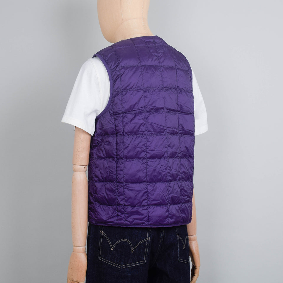 Taion 004 Crew Neck Button Down Vest - D.Purple