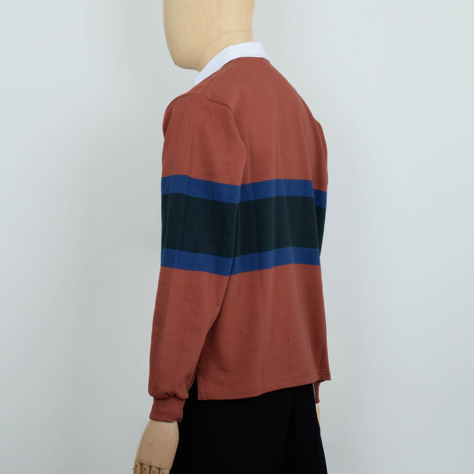 Opensider Classic Rugby Shirt - Clay Tri-Stripe