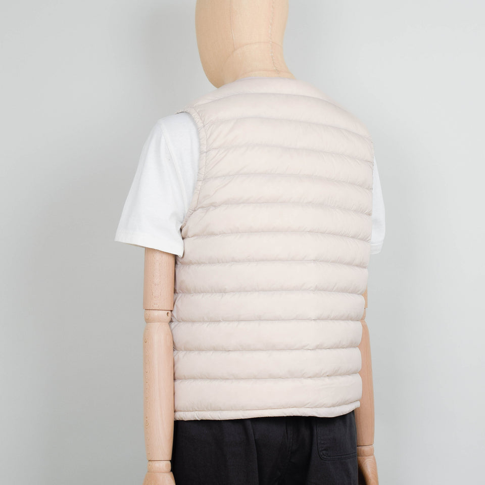 Danton Inner Down Crewneck Vest - Oyster White