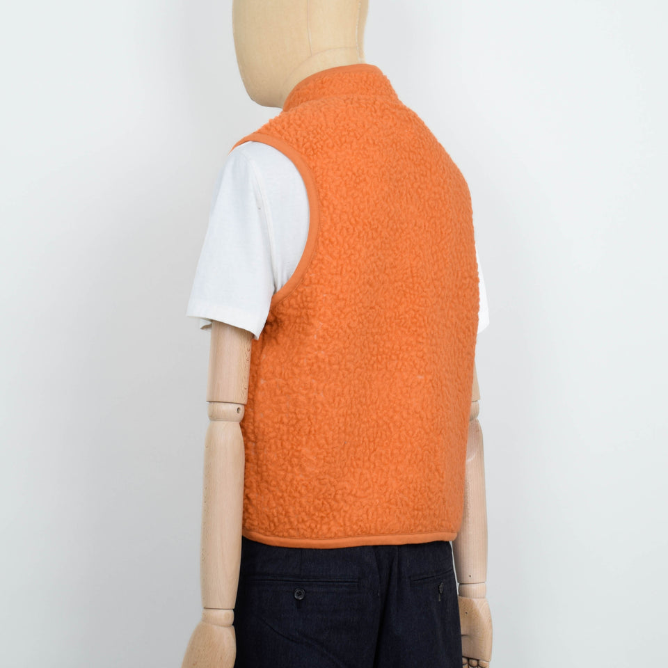 Universal Works Artic Fleece Hep Mountain Gilet - Orange
