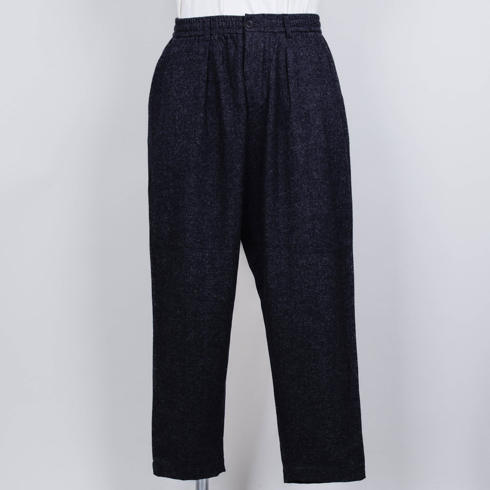 Universal Works Pleated Track Pant Anders Wool - Grey