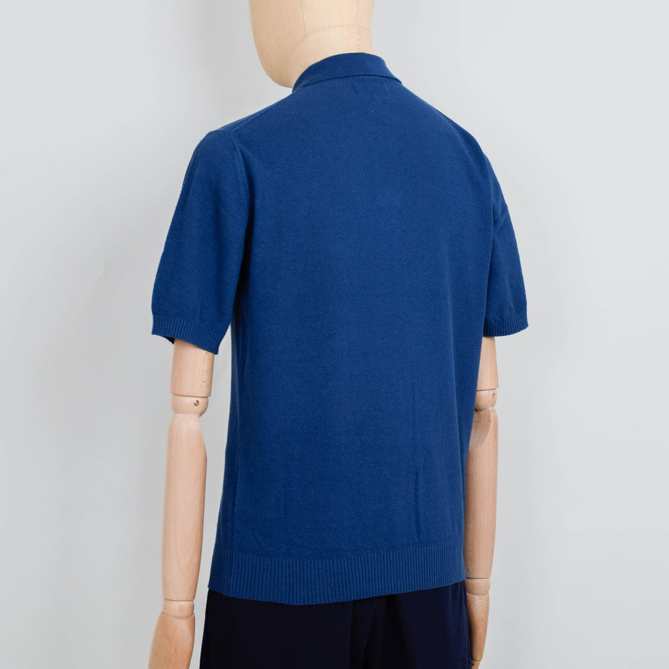Beams Plus Pique Polo 14G - Navy