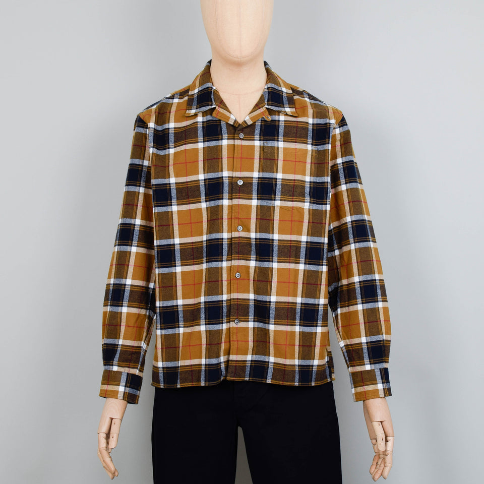 Norse Projects Carsten Flannel Check - Cumin Yellow