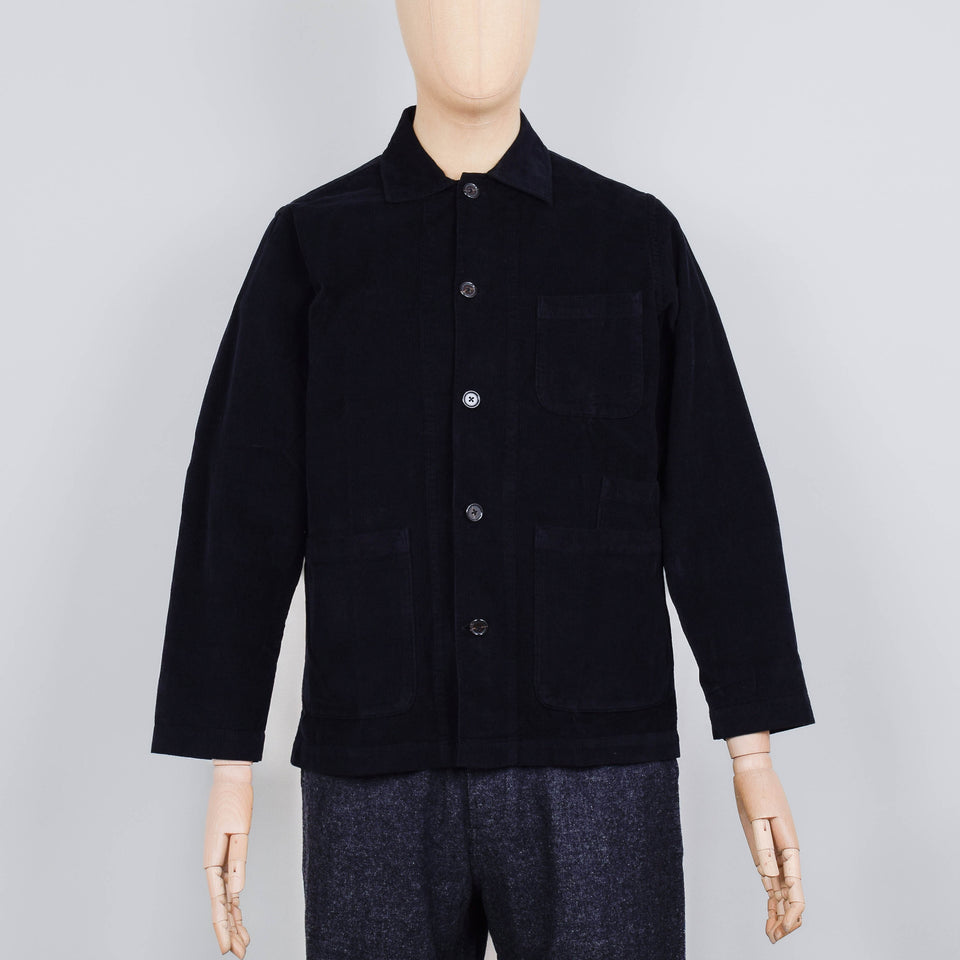 Universal Works Bakers Overshirt Fine Cord - Black