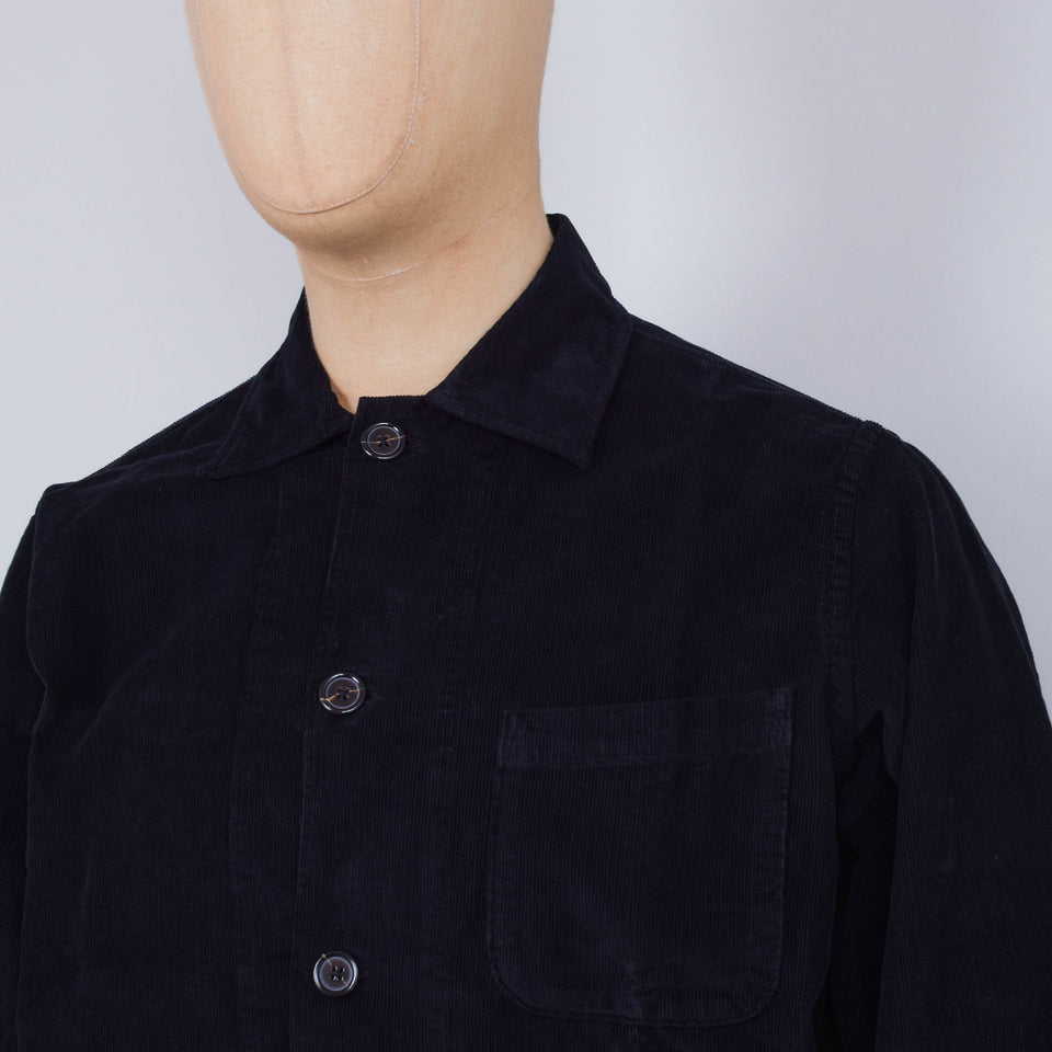 Universal Works Bakers Overshirt Fine Cord - Black