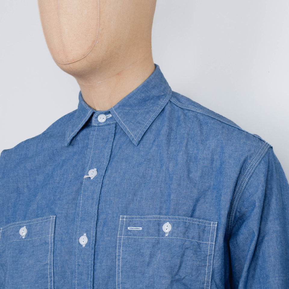 Beams Plus Work Shirt, Chambray