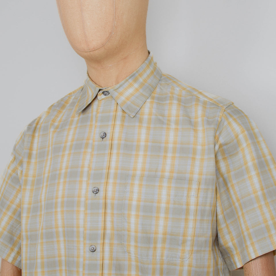 Gramicci S/S Checkered Ombre Shirt - Mustard