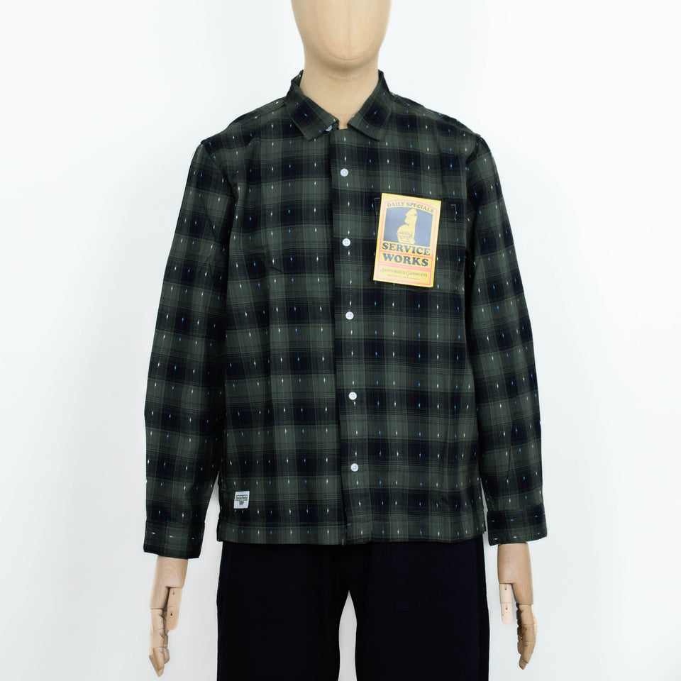 Service Works Drag Stitch Resort Shirt - Olive